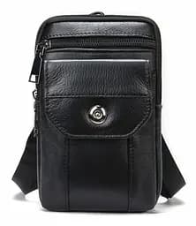 Чоловіча шкіряна сумка на пояс Vintage 11х18,5х4 см sum0015060