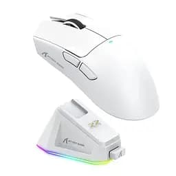 Мишка Ігрова Бездротова Attack Shark X11 22000 DPI PAW3311 з зарядною станцією white