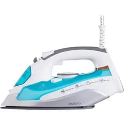 Праска Ardesto IR-C2228-TQ, White/Blue, 2200W, кераміка, паровий удар, постійна пара 35г/хв, резервур 280мл, вертикальне відпарювання, захист від кальцинації, антикрапля, плавне регулювання потужності пари, автоматичне відключення - мініатюра 3