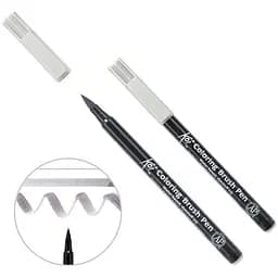 Маркер-кисть акварельная KOI Серый теплый светлый (145) Sakura