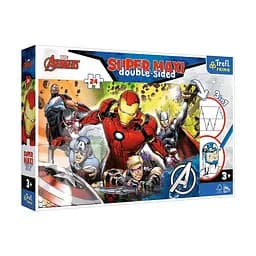 Дитячі пазли SUPER МАХІ Marvel Разом сильніше 24 елементи з розфарбуванням Trefl 60х40 см det0007067