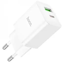 Сетевое зарядное устройство Hoco N28 Founder PD20W + QC3.0 charger Белый