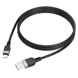 Дата кабель Hoco X109 Energy silicone USB to Lightning (1m) Black - мініатюра 2