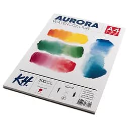 Альбом для акварелі Watercolour А4 300г/м2 12 л HP дрібне зерно Aurora - мініатюра 2