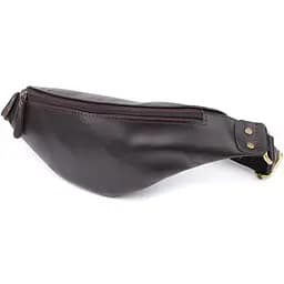 Бананка для чоловіків з гладкої натуральної шкіри SHVIGEL 29х11х4,5 см sum0027448