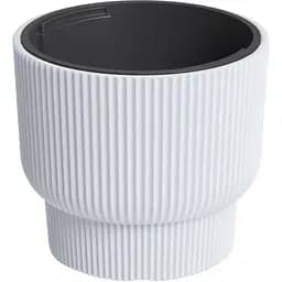  Кашпо для квітів Prosperplast Milly круглий на підставці 400 мм білий