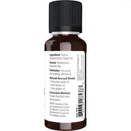 Ефірна олія шавлії мускатної Now Foods Clary Sage Oil 30 мл - мініатюра 3