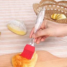 Пензлик кондитерський силіконовий для випікання маленький 17 см, Kitchen Master Салатовий 84746 - мініатюра 8