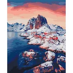 Картина за номерами "Світанок на Лофотенських островах" Brushme BS52770, 40х50 см