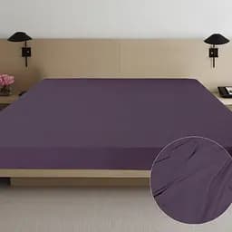 Простыня Ярослав, 215х180 см, сатин, сливовый (39617_09)