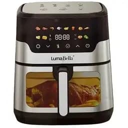 Аерофритюрниця LumaBella LB-60030 з конвекцією та таймером для смаження без олії 12л 2600 Вт Чорний