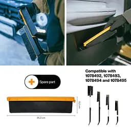 Запасний скребок води 25 см для автощіток Fiskars X-series, Plus (1078499) - мініатюра 3