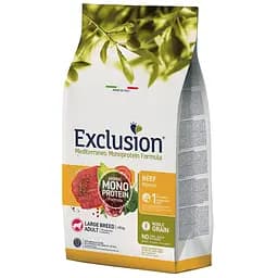 Корм Exclusion Adult Beef Large Breed для дорослих собак великих порід з яловичиною 12 кг