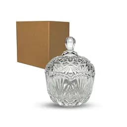 Цукорниця банка для солодощів скляна 800 мл (висота 17.5 см), S&T Прозорий 87090