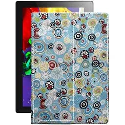 Чехол StatusCASE из экокожи для планшета Lenovo Tab 2 A10-70L 16GB LTE Круги-цветные