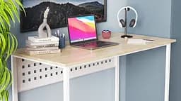 Компьютерный стол Ferrum-decor Майк 75x100x70 белый ДСП Дуб Сонома 16мм (FRD-101328)