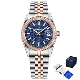 Pagani Design PD-1794M Silver-Rose Gold-Blue