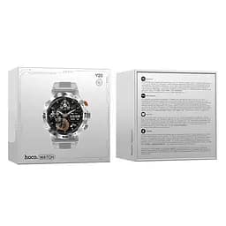 Смарт-годинник Hoco Smart Watch Y20 (call version) Silver - мініатюра 5