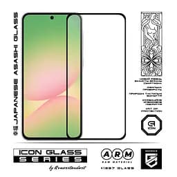 Захисне скло для Samsung Galaxy A37 5G, Icon, 2.5D загартоване скло, повне проклеювання, глянсове, удароміцне, з олеофобним покриттям, сумісне з чохлами, міцність 9H, проста установка, ArmorStandart (ARM89653) - мініатюра 2