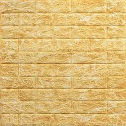 Декоративная 3D панель самоклеющаяся 700х770х5мм Глубокий желтый (кирпич) (068) SW-00000168
