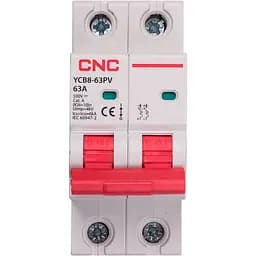 Мініатюрний вимикач постійного струму CNC YCB8-63PV 2P C63 DC500 6ka