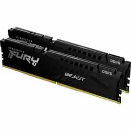 Пам'ять 16Gb x 2 (32Gb Kit) DDR5, 5600 MHz, Fury Beast, Black, 36-38-38, 1.25V, з радіатором Kingston teh0020309