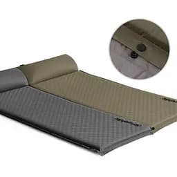 Килимок самонадувний Naturehike (CNK2300DZ014) 6см - з подушкою - одномісний - графіт - мініатюра 4