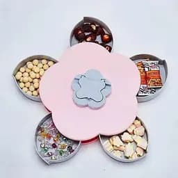 Тарілка - органайзе що обертається манежниця  фруктовниця Flower Candy Box - мініатюра 4