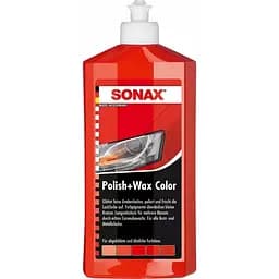 Полироль Sonax NanoPro, с цветным воском, красная, 250 мл