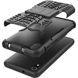 Чохол-накладка Toto Dazzle Kickstand 2 in 1 Case Xiaomi Redmi 7A Black - мініатюра 4