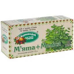 Чай Карпатський Чай Мята + Мелисса 27 г (20 шт. x 1,35 г)