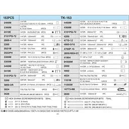 Набір інструментів Hans 1/4, 3/8, 1/2, 163 предмети (ТК-163-12) - мініатюра 10