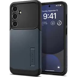 Протиударний чохол із підставкою для Samsung Galaxy S24 FE (S721) Spigen Slim Armor Metal Slate ACS08563