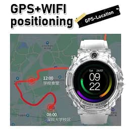 Дитячий смарт годинник Lemfo Y03 з прозорим корпусом, круглим дисплеєм, GPS трекером, 4G SIM-картою, прослушкою та кнопкою SOS До 5 днів роботи - мініатюра 9