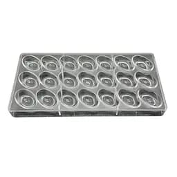 Форма полікарбонатна для шоколадних цукерок та шоколаду 13.5 x 27.5 см №3, Kitchen Master Прозорий 86223 - мініатюра 2