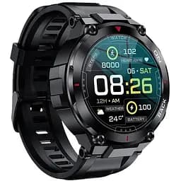 Смарт-часы Lemfo K37 силиконовый ремешок black black (16357)