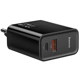 Мережевий зарядний пристрій Baseus Wall Charger PPS 1USB + 1Type-C QC 3A CCFS-C01 Black - мініатюра 3