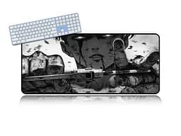 Великий килимок для мишки WorkPlaceShop Anime Атака Титанів Леві 900 x 400 мм