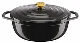 Tefal Кастрюля Tefal Air, з кришкою, 5.7л, алюміній, чорний