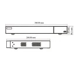 MHD-відеореєстратор 16-канальний 5Mp TVT TD-2716NE-HC-H (77-00332) - мініатюра 3