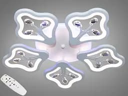 Стельова LED-люстра Diasha 8149/5WH 135W, Ø 47x8 см, 3 кольори світла, диммер, пульт - мініатюра 2
