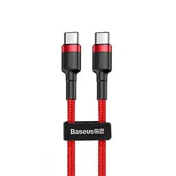 Кабель Baseus Cafule Type-C to Type-C PD 2.0 60W (1m) red (CATKLF-G09)
