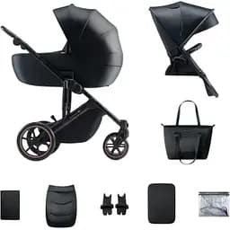 Универсальная коляска 2 в 1 Kinderkraft Prime 2 Venezian Black (KSPRIM02BLK2000)