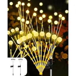 Світильник газонний Solar Феєрверк на сонячній батареї 42 світлодіоди 6 ліній 2 шт.