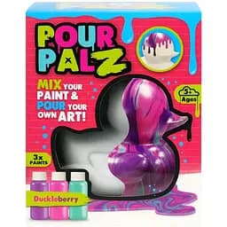 Набор для творчества ToyMonster Pour Palz Флюид Арт Утенок Ягодная фантазия (GS-G26261C)