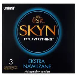 Презервативи Unimil Skyn Ekstra Nawilżane безлатексні 3 шт. - мініатюра 3