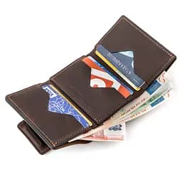 Шкіряне портмоне Grande Pelle 7х10х1.5 см acs0014747 - мініатюра 4