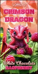 Крафтовий шоколад Lorizio малиновий білий "CRIMSON DRAGON" 100 г