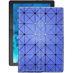 Чехол StatusCASE из экокожи для планшета Lenovo Tab M10 HD Синий ромб