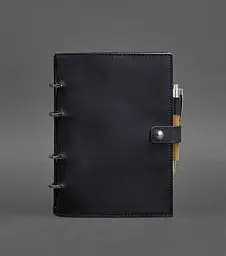 Шкіряний блокнот з датованим блоком (Софт-бук) 9.1 синій Crazy Horse